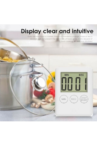 Dijital Mutfak Zamanlayıcısı Pişirme Zamanlayıcısı Mıknatıslı