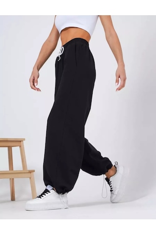 Kadın Spor Kargo Pantolon 255639006 Siyah