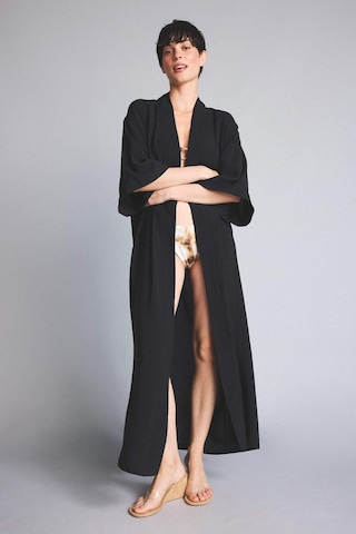 Defacto Jaquette X Defacto Palmiyeli Kimono H1249ax26hsbk27 Siyah-bk27