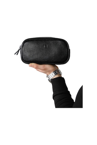 Mft Leather Hakiki Deri Unisex El Çantası Naina 1134 Flother Siyah