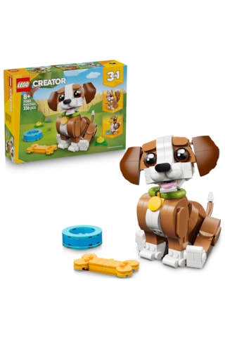 LEGO® Creator 3’ü 1 Arada Sevimli Hayvanlar: Oyunbaz Yavru Köpek 31382 – 8 Yaş Üzeri Çocuklar için Oyuncak Yapım Seti (336 Parça)