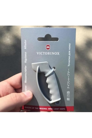 Victorinox Sharpy Kamp Çakı Bileme Aleti 7.8714 Mini Anahtarlık Boy Gri