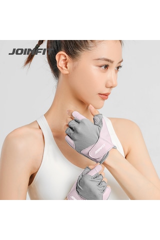 Joinfit Profesyonel Kadın Fitness Eldiveni Gri Gri