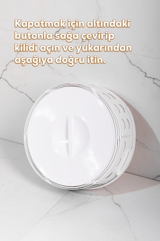 Porsima 25100 Teleskopik Katlanır Sepet Katlanabilir Çamaşır Sepeti Orta Boy Katlanır Çamaşır Sepeti Beyaz 15lt Beyaz