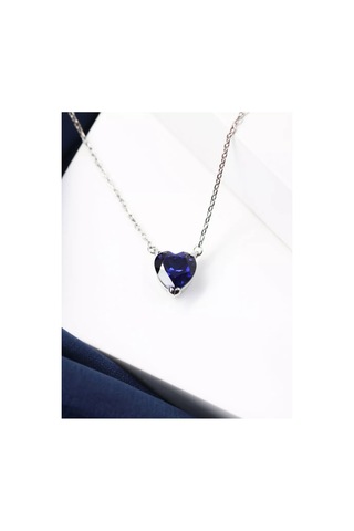 Uvelirnye Tradicii 925 Ayar Gümüş Safirli Kolye 86426250 Gri