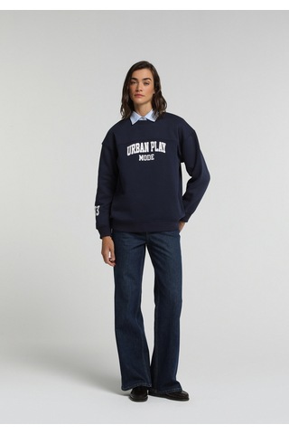 Colin's Colins Regular Fit Yuvarlak Yaka Baskılı Kadın Lacivert Sweatshirt Cl1082114 Q1.v2 Nav