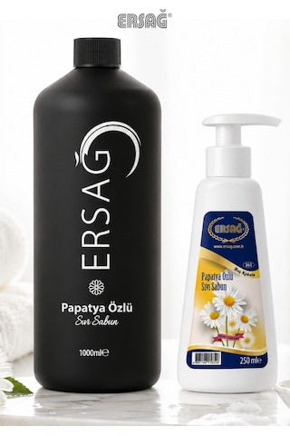 Ersağ Aparatlı Papatya Özlü Sıvı El Sabunu 1 L + 250 ML