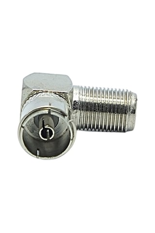 F Konnektör 60 Ohm 90 Derece Açılı Dişi L Tip Çevirici