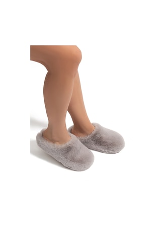 Stone Kadın Peluş Ev Terliği Koyu Bej 37/41 9508688