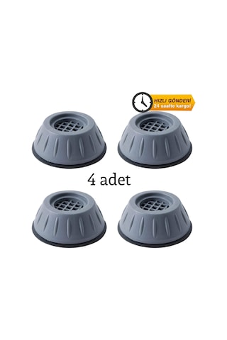 Etraders 4 Adet Çamaşır Makinesi Titreşim Önleyici Kaydırmaz