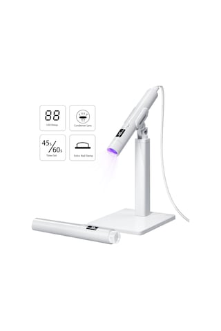 Shineyee 360 Dönebilen Şarjlı Taşınabilir Tırnak Kurutma Lambası Ve Stand Seti