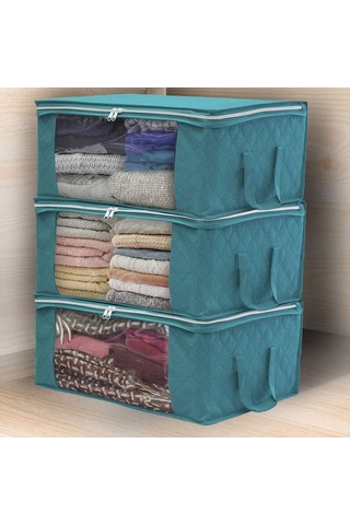 Cc Globall 3 X 48x35x20cm Yatak Düzenleyici Mavi