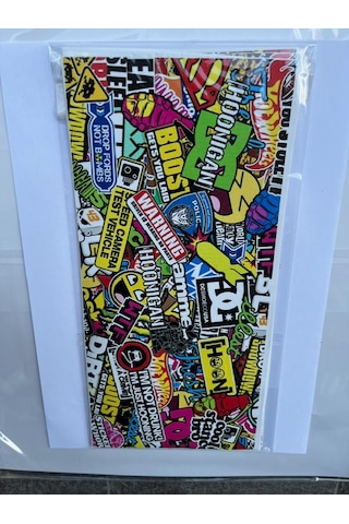 Kaplama Sticker Hellaflush Bisiklet Motor Karışık Stickr 28x13 Cm