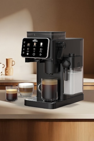 Arzum OK0047 Okka Barista Compact 1400 W Süt Hazneli 15 Bar Basınçlı Otomatik Espresso Makinesi
