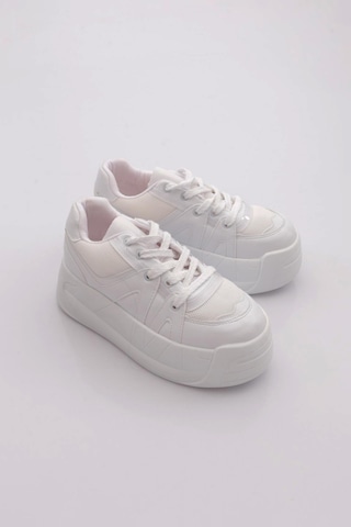 Dgn Sp191 Kadin Sneaker Ayakkabi Beyaz