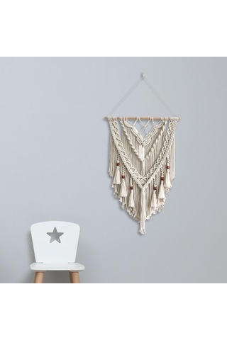 Homyl Boncuklu Bohem Goblen Duvar Dekoru Dokuma Yılbaşı