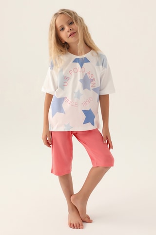 U.S. Polo Assn. Kız Çocuk Pembe Şortlu Alt Üst Takım 50315466-VR071