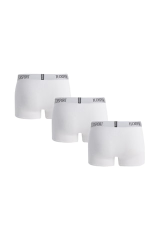 Tecksport Techsport Boxer Short 3 Pack Erkek Boxer 3'lü Beyaz Beyaz