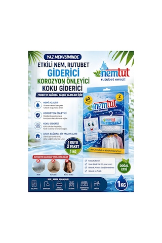 Nem Alıcı Rutubet Giderici 5 Kg 10'li Paket Koku Ve Küf Önleyici