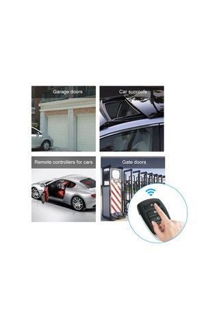 Hombey 433mhz 4 Tuşlu Akıllı Kopyalama Kumanda: Garaj Kapısı, Elektrikli Kapı Kontrolü, Ht12d/2262 Kod Desteği - 1 Adet