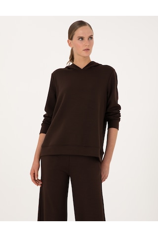 Pierre Cardin Kadın Kahverengi Sweatshirt 50314972-vr029 Kahverengi