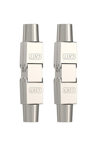 3 Adet - Cat7 Cat6 Cat6a Rj45 Kablo Birleştirici Ağ Kablosu Uzatma Aparatı - Metal