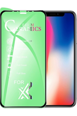 Apple Uyumlu   iPhone 11 - Xr 5d Mat Seramik Tam Kaplayan Ekran Koruyucu Cam