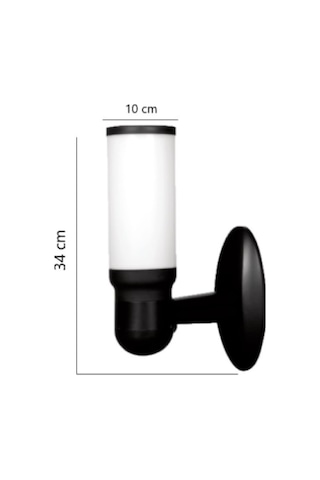 Zita Bahçe Aydınlatma Kule Duvar Aplik Siyah 29Cm Diğer
