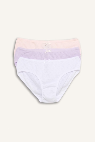 Defacto Kalp Desenli 3lü Slip Külot Kız Çocuk G8512a826sppn344 Pembe-pn344