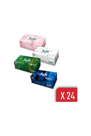 Sofia Kutu Mendil 100 Yaprak X 24