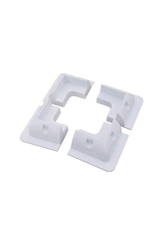 Trendooze Gaojunshop01 4 Adet Beyaz Rv Güneş Paneli Montaj Kiti, Yüksek Kalite Abs Plastik
