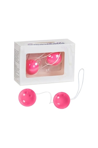 Erofoni Balls Pink İkili Vajinal Ve Anal Zevk Topu