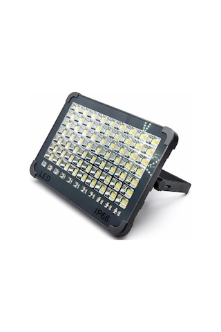 Solar Led Projektör - 5 Farklı Aydınlatma Modu, Ip66 Su Geçirmez, Type-c Şarjlı Kamp Ve Bahçe Lambası Gri