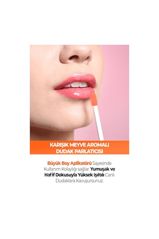 New Well Mix Fruit Karışık Meyve Aromalı Dudak Parlatıcısı 02 8 ML