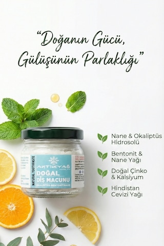 Doğal Diş Macunu 40 Ml Ekstra Ferah Nefes