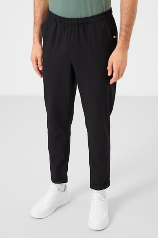 Tommylife Siyah Standart Fit Dokuma Hafif Esnek Chino Erkek Pantolon - 82178 Siyah