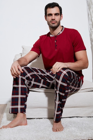Buratti Erkek Pijama Takımı 60961007 Bordo