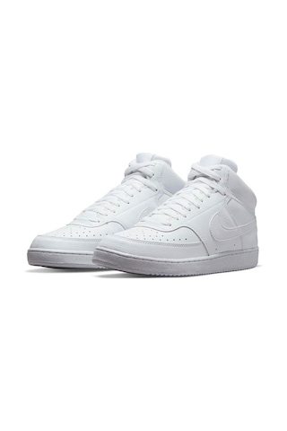 Nike Court Vision Mid Nn Erkek Günlük Ayakkabı Dn3577-100 Beyaz-beyaz Beyaz
