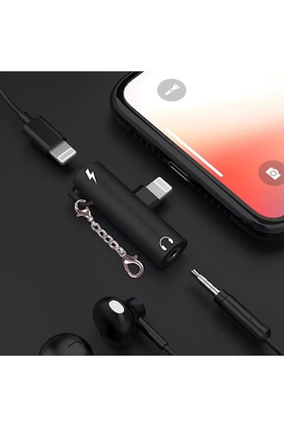 Ally Lightning to 3.5 MM Dönüştürücü Adaptör Siyah