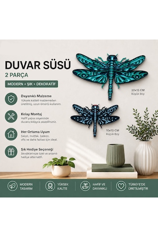 Dekoratif Yusufçuk Figürü Çocuk Odası Ve Duvar Süsü Hediyelik Aksesuar 15x21