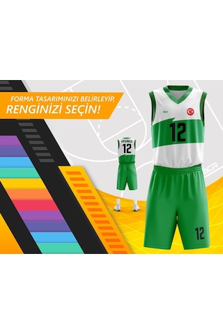 Acr Giyim Kişiye Özel Basketbol Forması - Dizayn : Fırça