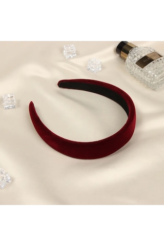 Queen Fair Saç Bandı Janet Classic Kadife 270373199 Bordo