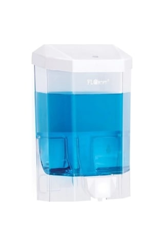 Plastik Büyük Şeffaf Sıvı Sabunluk 1000 Ml. Royaleks-f086
