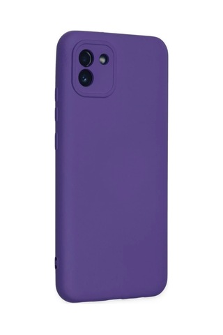 Galaxy Uyumlu. A03 Kılıf Nano İçi Kadife Silikon - Mor
