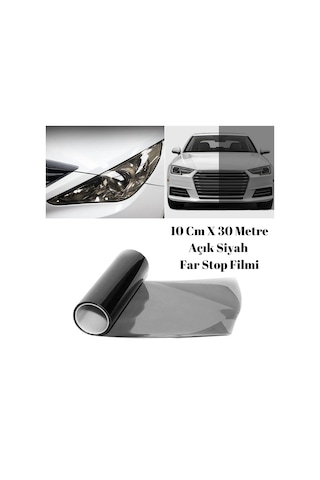 Far Stop Filmi Far Folyosu Far Çizik Engelleyici Folyo 30 Cm X 10 Metre Açık Siyah GLZ02330101