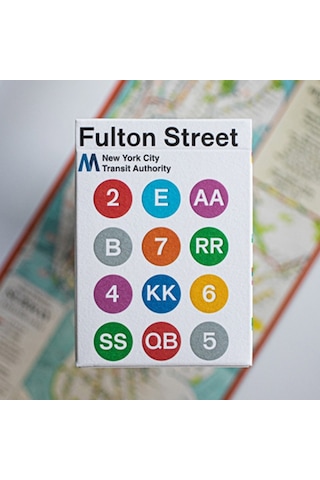 Bicycle Fulton Street Mta White Edition Premium Oyun Kağıdı İskambil Kartları Destesi