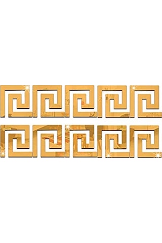 Dekor Süs Labırent 20X Adet Pleksi Dekoratif Bordür Ayna 10X10Cm