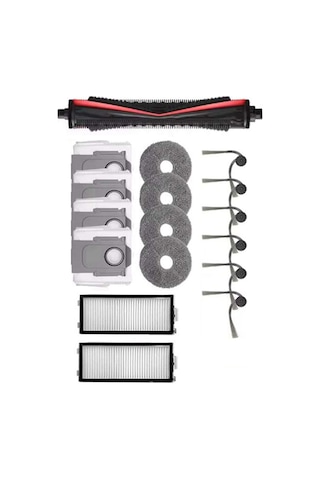 Junzhuodianpu Roborock G30 Space/saros Z70 Elektrikli Süpürge Aksesuarları: Üçlü Kesme Fırçası, Yan Fırça, Toz Torbası, Filtre, Paspas Matı