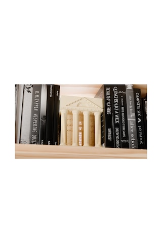 Dekoratif Roma Tapınağı Tasarımlı Book Nook Kitaplık Lambası Ve Kitap Ayracı