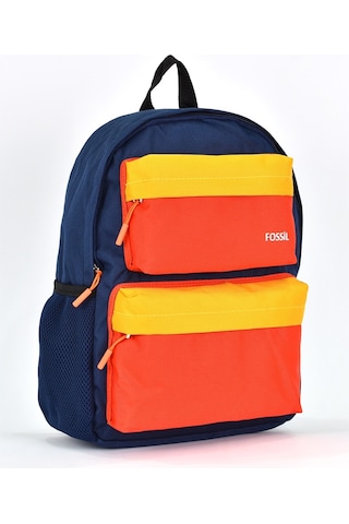 Fossil Unisex Çok Gözlü Günlük Seyahat Okul Sırt Çantası Lacivert 9503